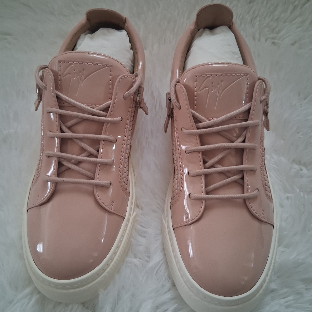 Giuseppe Zanotti Blush Patent Pink Women's Sneaker